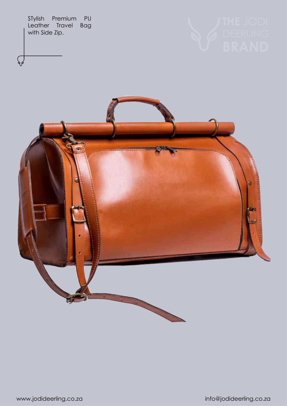 Premium PU leather travel bag from the catalogue