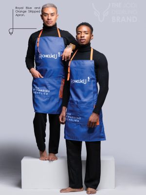 Royal Blue & Orange Stripped Apron