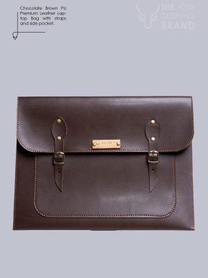 Chocolate Brown PU Premium Leather Laptop Sleeve