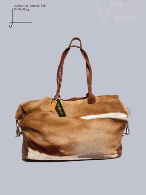 Authentic Animal Skin Duffle Bag